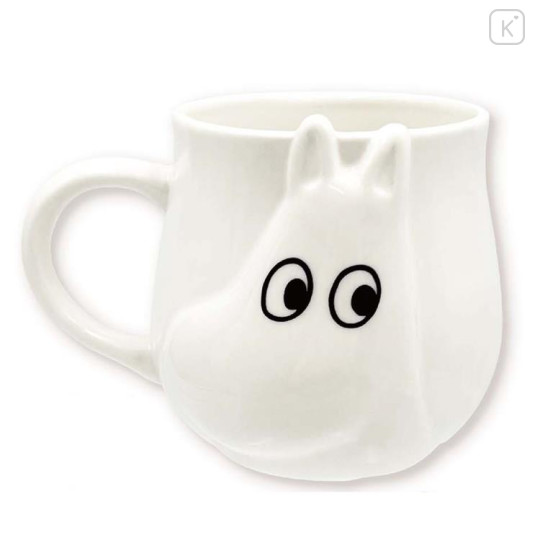 Japan Moomin Die-cut Face Mug - Moomintroll - 1
