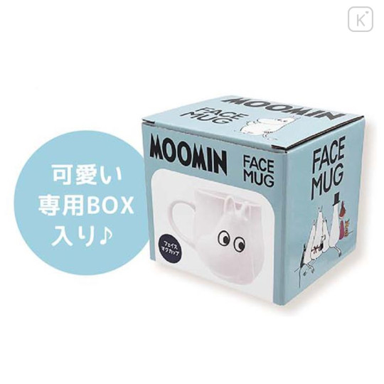 Japan Moomin Die-cut Face Mug - Moomintroll - 2