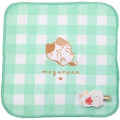 Japan Mogunyan Mug & Mini Towel & Hair Clip Box Set - Cat Pancake Blue Green - 4