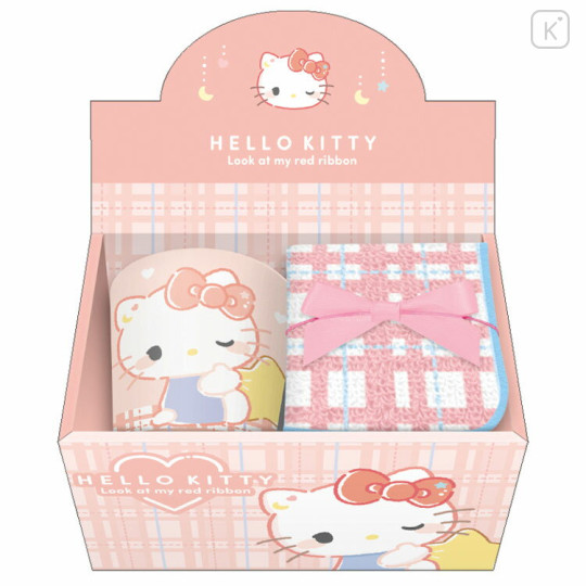 Japan Sanrio Mug & Mini Towel Box Set - Hello Kitty : Sweet Dream - 1