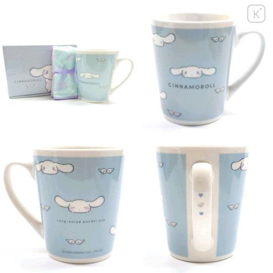 Japan Sanrio Mug & Mini Towel Box Set - Cinnamoroll : Love - 2