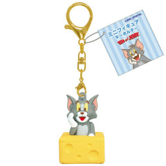 Japan Tom and Jerry Figure Keychain - Tom Thinking Cheese