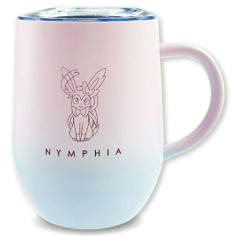Japan Pokemon Stainless Steel Mug with Lid - Sylveon : Eevee Evolution Gradient