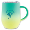 Japan The Powerpuff Girls Stainless Steel Mug with Lid - Buttercup Gradient Green Yellow - 1