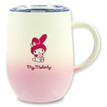 Japan Sanrio Stainless Steel Mug with Lid - My Melody : Gradient White Pink - 1
