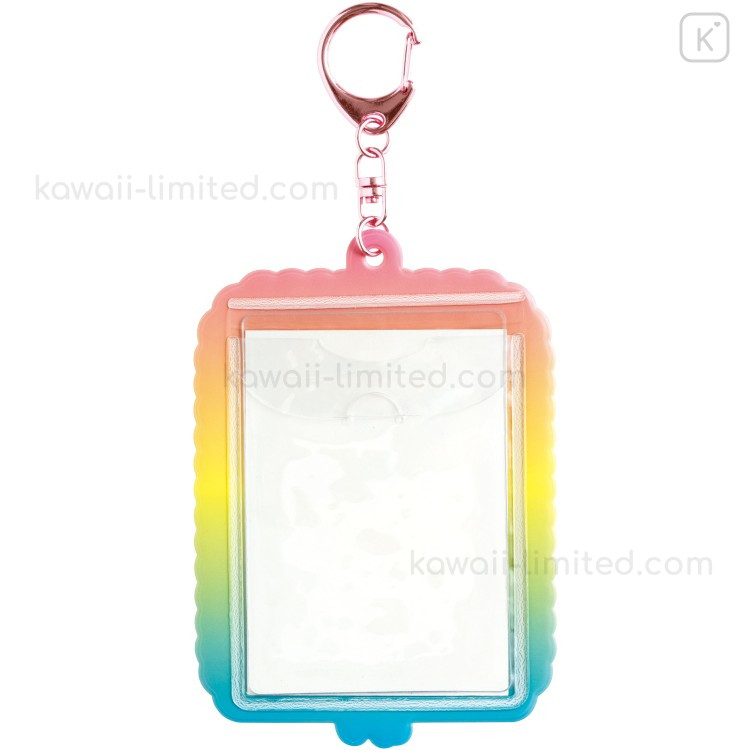 Japan San-X Photo Holder Card Case Keychain - Afro Ken : Star