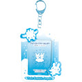 Japan San-X Photo Holder Card Case Keychain - Twin Rabbit Angels : Blue White - 1