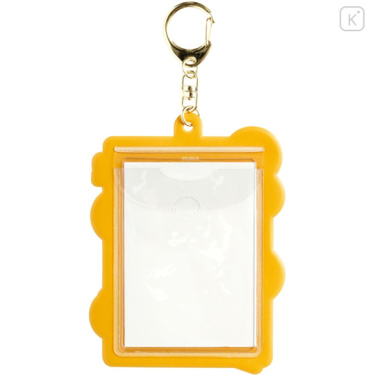 Japan San-X Photo Holder Card Case Keychain - Mikan Bouya : Deep Yellow - 2