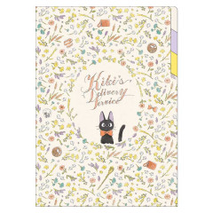 Japan Ghibli 3 Pockets A4 Index File - Kiki's Delivery Service : Jiji Flower Beige