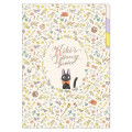 Japan Ghibli 3 Pockets A4 Index File - Kiki's Delivery Service : Jiji Flower Beige - 1