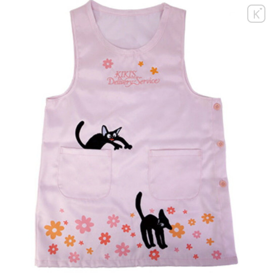 Japan Ghibli Apron - Kiki's Delivery Service : Jiji Flower Light Pink - 1