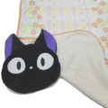 Japan Ghibli Lap Blanket with Mascot Pouch - Kiki's Delivery Service : Jiji Flower - 2