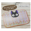 Japan Ghibli Lap Blanket with Mascot Pouch - Kiki's Delivery Service : Jiji Flower - 3