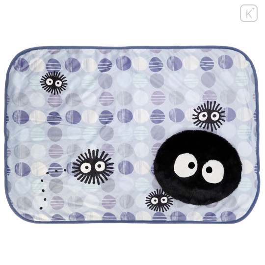 Japan Ghibli Lap Blanket with Mascot Pouch - My Neighbor Totoro : Susuwatari - 1