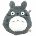 Japan Ghibli Face-shaped Mini Pouch - Totoro : Grey - 1