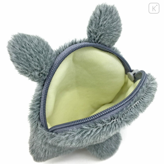 Japan Ghibli Face-shaped Mini Pouch - Totoro : Grey - 3