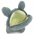 Japan Ghibli Face-shaped Mini Pouch - Totoro : Grey - 3
