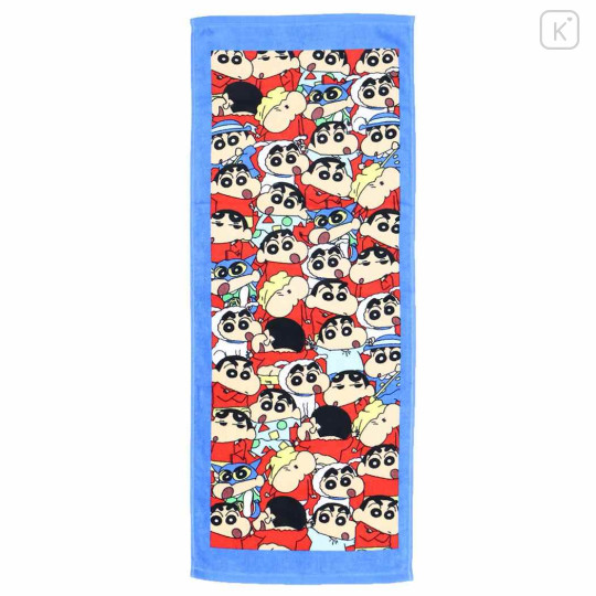 Japan Crayon Shin-chan Face Towel - Shinnosuke Nohara : All Over Pattern - 1