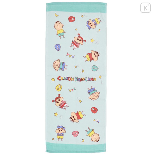 Japan Crayon Shin-chan Face Towel - Shinnosuke Nohara : Classmates Baby Mint - 1