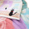 Japan Ghibli Embroidery Face Towel - Kiki's Delivery Service : Jiji Street Colorful - 2