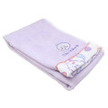 Japan Chiikawa Embroidery Face Towel - Chiikawa & Momonga : Light Purple - 4