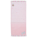 Japan Chiikawa Embroidery Face Towel - Chiikawa & Hachiware & Usagi : Birthday Light Pink - 1