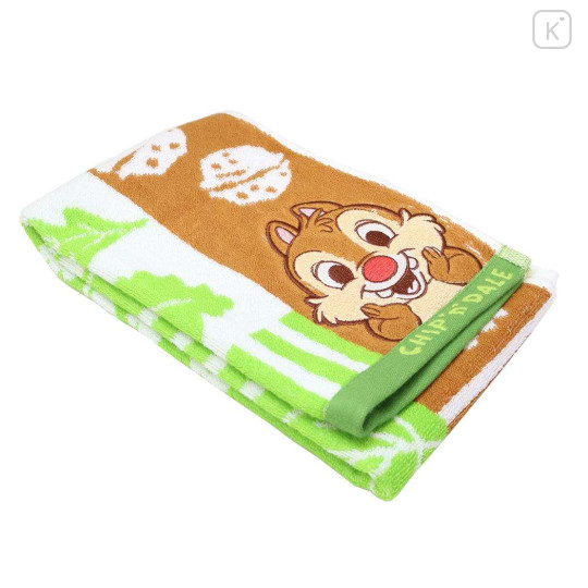 Japan Disney Jacquard Face Towel - Chip & Dale : Friend - 3