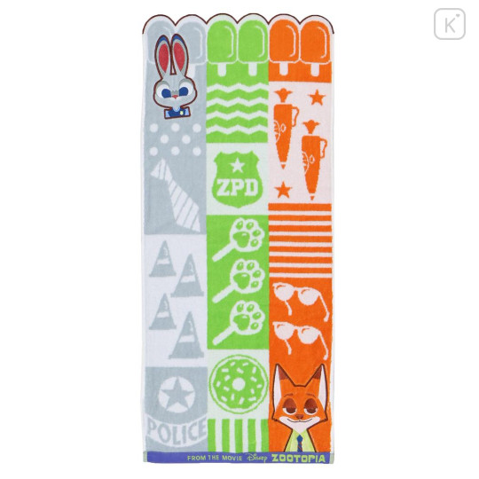 Japan Disney Jacquard Face Towel - Zootopia : Friend - 1