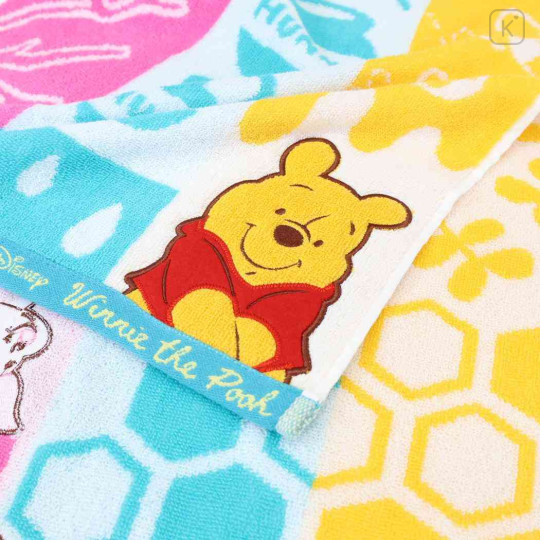 Japan Disney Jacquard Face Towel - Piglet & Pooh : Friend - 2