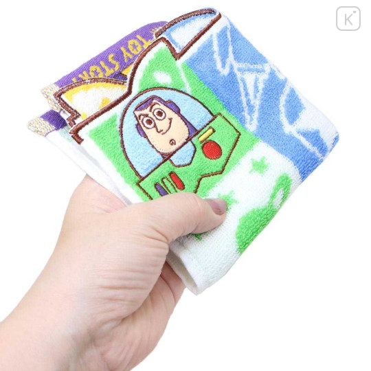 Japan Disney Jacquard Towel Handkerchief - Buzz Lightyear & Woody : Friend - 3