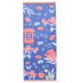 Japan Disney Embroidery Face Towel - Snow White and the Seven Dwarfs : Silhouette Blue Pink - 1