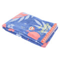 Japan Disney Embroidery Face Towel - Snow White and the Seven Dwarfs : Silhouette Blue Pink - 3