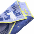 Japan Moomin Embroidered Mini Towel Handkerchief - Moomintroll : Meteor Star Night Forest - 2