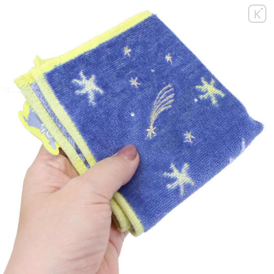 Japan Moomin Embroidered Mini Towel Handkerchief - Moomintroll : Meteor Star Night Forest - 3