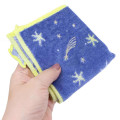 Japan Moomin Embroidered Mini Towel Handkerchief - Moomintroll : Meteor Star Night Forest - 3