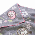 Japan Chiikawa Embroidered Mini Towel Handkerchief - Chiikawa & Hachiware & Usagi : Pajama Flower - 2
