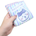 Japan Chiikawa Embroidered Mini Towel Handkerchief - Chiikawa & Hachiware : Hobby Blue Green - 3