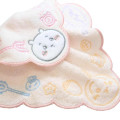 Japan Chiikawa Embroidered Mini Towel Handkerchief - Chiikawa : Beige Pink - 2