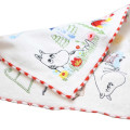 Japan Moomin Embroidered Mini Towel Handkerchief - Little My & Moomintroll : Helping - 2