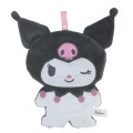Japan Sanrio Hand Towel with Loop - Kuromi : Wink - 1
