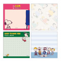 Japan Peanuts Square Memo - Snoopy : Social Club Homies Blue - 2