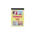 Japan Peanuts Mini Notepad - Snoopy : Petit Collection Comic Yellow - 1