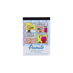 Japan Peanuts Mini Notepad - Snoopy : Petit Collection Comic Blue
