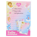 Japan Care Bears A6 Notepad - Todo List Rainbow Sky - 1