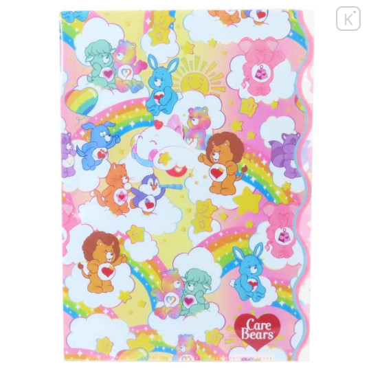 Japan Care Bears 3 Pockets A4 Index File - Rainbow Sky Cousin A - 1