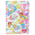 Japan Care Bears 3 Pockets A4 Index File - Rainbow Sky Cousin A - 1