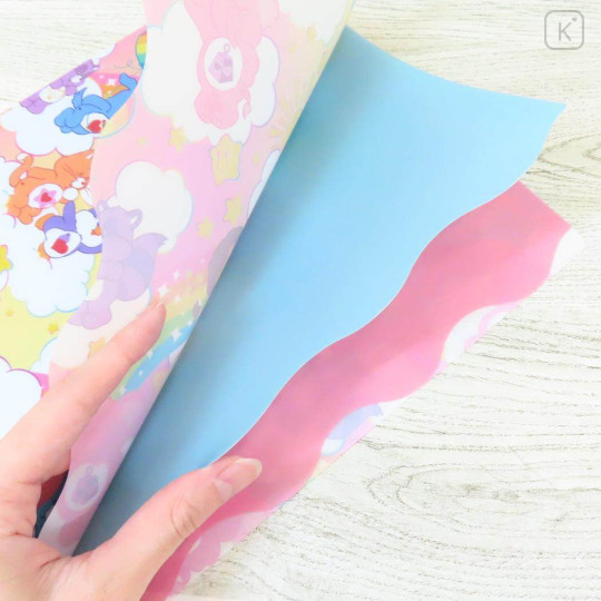 Japan Care Bears 3 Pockets A4 Index File - Rainbow Sky Cousin A - 3