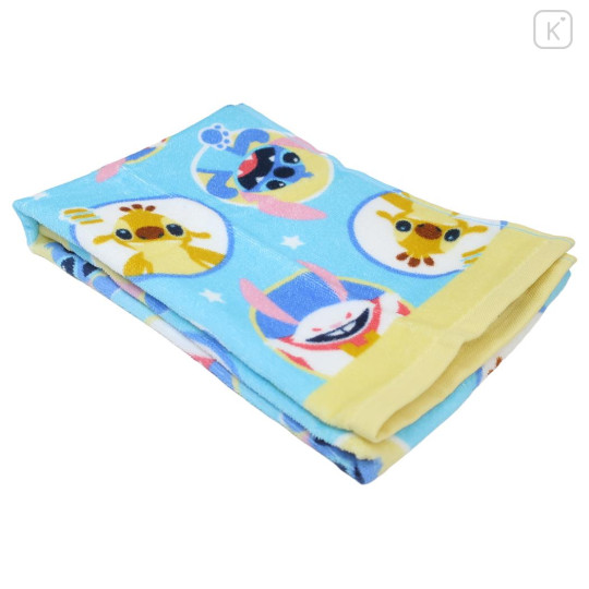 Japan Disney Face Towel - Stitch : Blue - 3