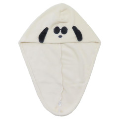 Japan Disney Store Quick Dry Hair Cap Towel - Snoopy : Joe Cool Face