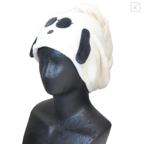 Japan Disney Store Quick Dry Hair Cap Towel - Snoopy : Joe Cool Face - 5